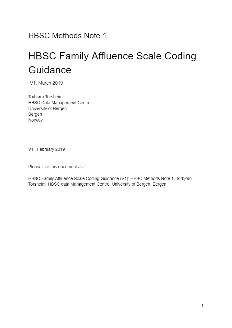 Cover image of FAS guidance and scoring document